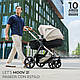 Універсальна коляска 3 в 1 Kinderkraft Moov 2 Air Sand Beige (KSMOOV02BEG0000), фото 6