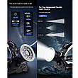 Ліхтар налобний CT021 10+1 ULTRA LED, 3x18650, power bank, ЗУ Type-C, фото 10