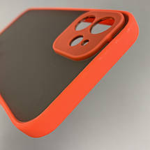 Чохол для Apple iPhone 12 чохол із захистом для камери з кольоровими кнопками на телефон айфон 12 червоний tcb, фото 5