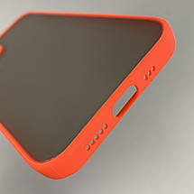 Чохол для Apple iPhone 12 чохол із захистом для камери з кольоровими кнопками на телефон айфон 12 червоний tcb, фото 4