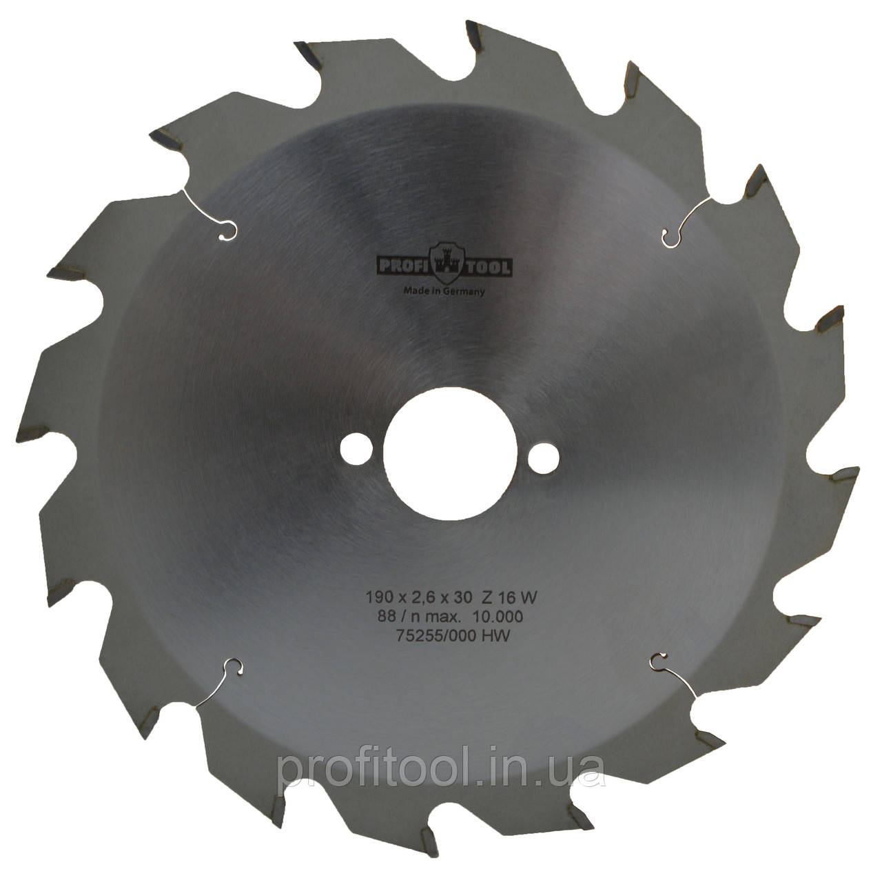 Диск пиляльний PROFITOOL - 190х2,6х1,6х30 мм Z=16, W (ATB) (2119005)
