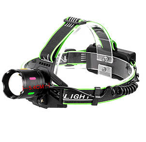Ліхтар налобний PLD-903-TG, night vision fluorescence, 1 режим, ЗУ Type-C, zoom, фото 1