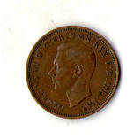 Велика Британія Король Георг VI ½ пенні, 1941 рік №2330, фото 3