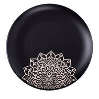 Тарілка керамічна Limited Edition KORA 20.5 см/десерт./чорна
