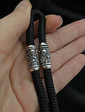 Шнурок зі срібними вставками, фото 5