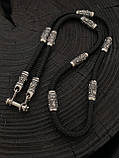 Шнурок зі срібними вставками, фото 7