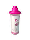 Шейкер прозорий 0,7л Pink, фото 2