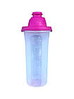 Шейкер прозорий 0,7л Pink, фото 3