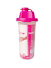 Шейкер прозорий 0,7л Pink, фото 6