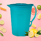 Кувшин синій пластиковий 2,1л, глечик об'ємом 2,1л, фото 3