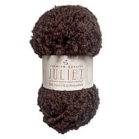 Nako JULIET (Нако Джульєт) № 10413 темний шоколад (Напіввовняна пряжа, нитки для в'язання)