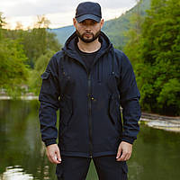 Спортивний костюм дощовий синій SoftShell чоловічий стильний сучасний модний