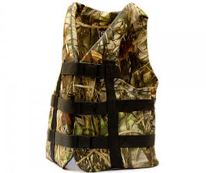 Плаваючий жилет для риболовлі з човна BARK 30-50 кг. Купити страхувальний жилет рибацький для човна (комуфляж)