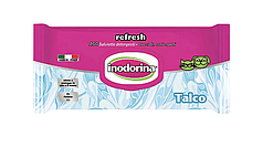 Серветки вологі для собак та кішок Inodorina Refresh Talcum з тальком 110 шт