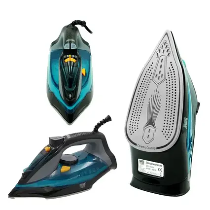 Праска MAGIO MG-533 2600Вт, Праска з керамічним покриттям, Праска з ударом пари 25 г/хв