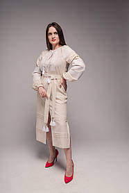 Плаття з білою вишивкою "Квіт"