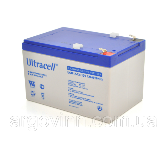 Акумуляторна батарея Ultracell UCG12-12 GEL 12V 12 Ah (158x 98 x 101), 3.60 kg White Q6/444