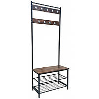 Вешалка стойка напольная для одежды, обуви лофт Bonro 126