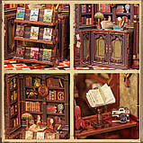Бук Нук Книгарня Сова Book Nook Owl Bookstore SD-02 Інтер'єрний конструктор 3D Румбокс, фото 11