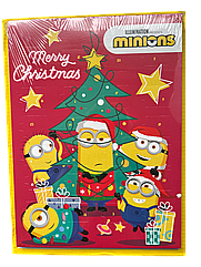 Адвент-календар Міньони подарунковий до Нового 2025 року Windel 75 грамів