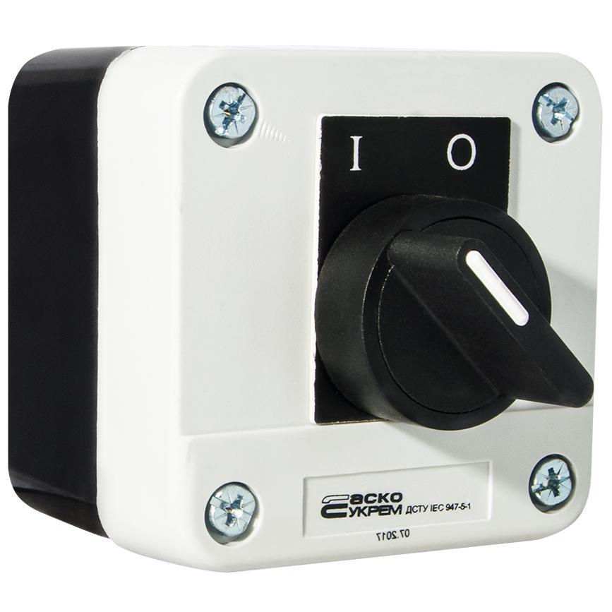 Пост керування АСКО-УКРЕМ XAL-B132Н29 перемикач 2-позиційний з фіксацією (A0140020012), фото 1