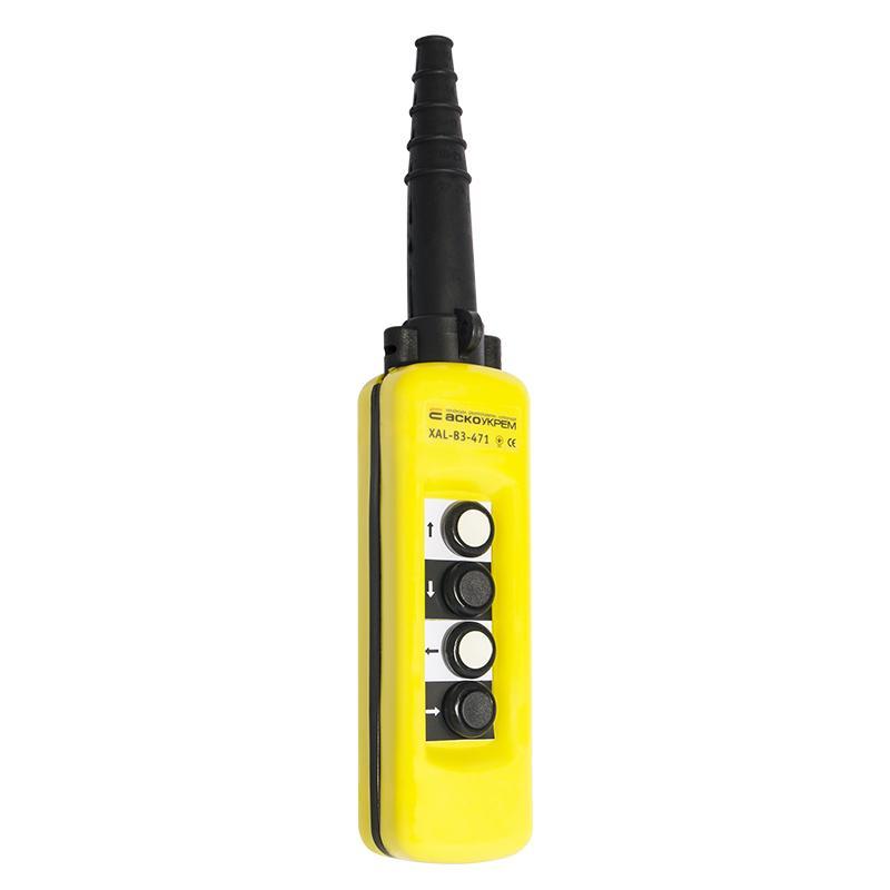 Тельферний пост керування АСКО-УКРЕМ XAL-B3-471 на 4 кнопки IP65 (A0140050004), фото 1