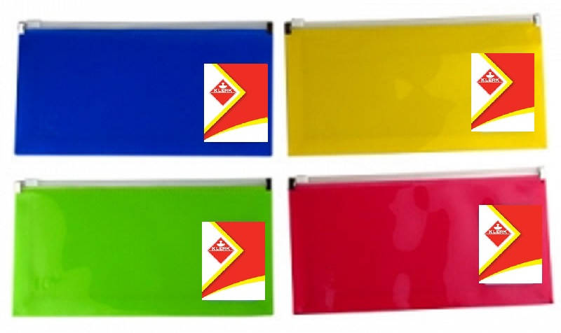 

Папка на пластиковой молнии А4 KLERK, 32*25см; 500мкм (ассорти)(12шт/уп)