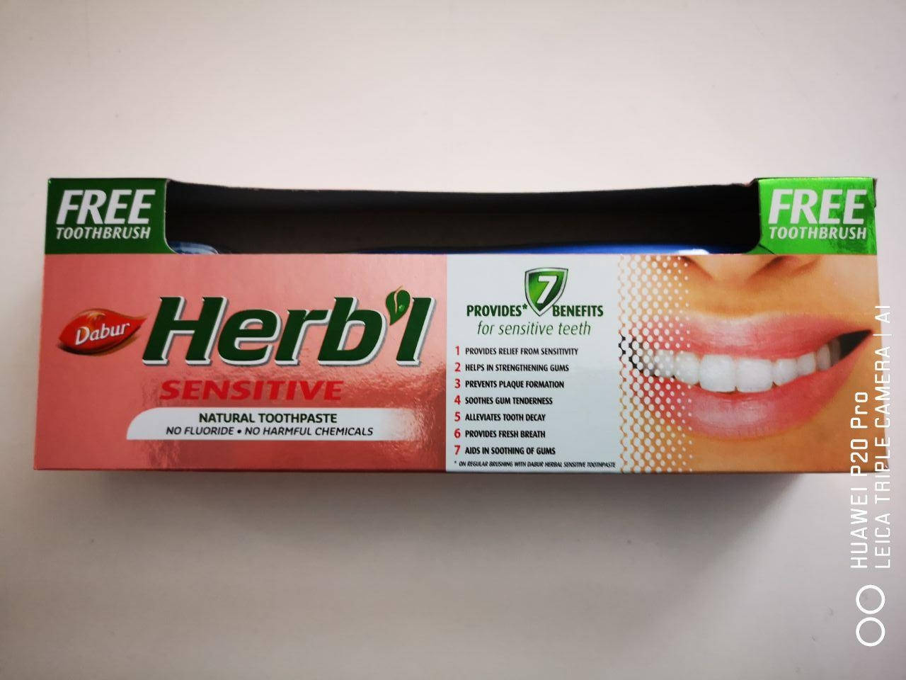 

Зубная паста Для чувствительных зубов HERB`L + зубная щетка