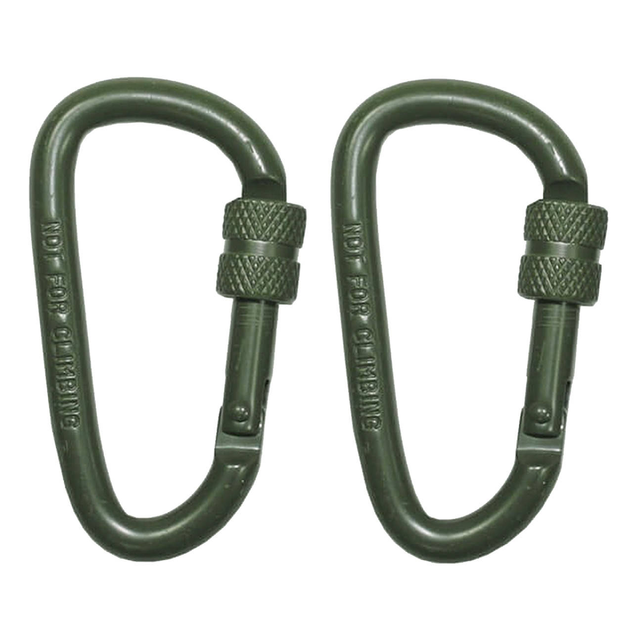

Карабин металлический D 6mmx6cm, 2 штуки Max Fuchs Olive 27535B