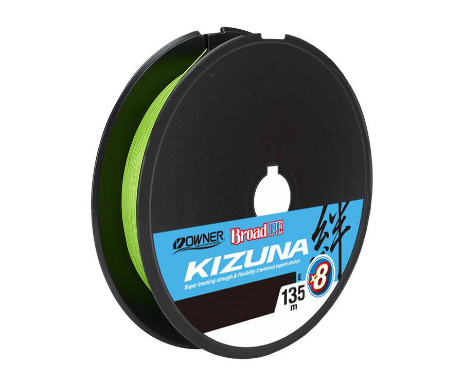 

Шнур Owner Kizuna Broad PEx8 135м 0.13мм 6.7кг Chartreuse