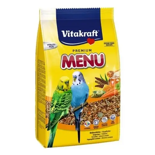 

Корм Vitakraft Premium Menu для волнистых попугаев, 1 кг