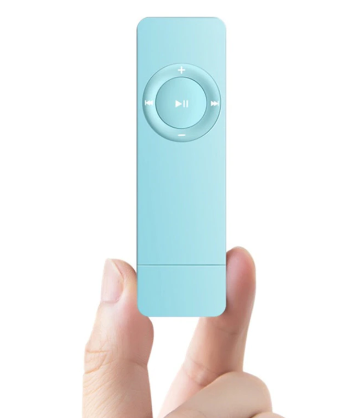 

MP3 Плеер с USB-разъемом, с поддержкой microSD (Голубой)