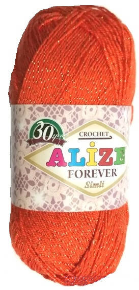 

Alize Forever Crochet Sim № 407 оранжевый