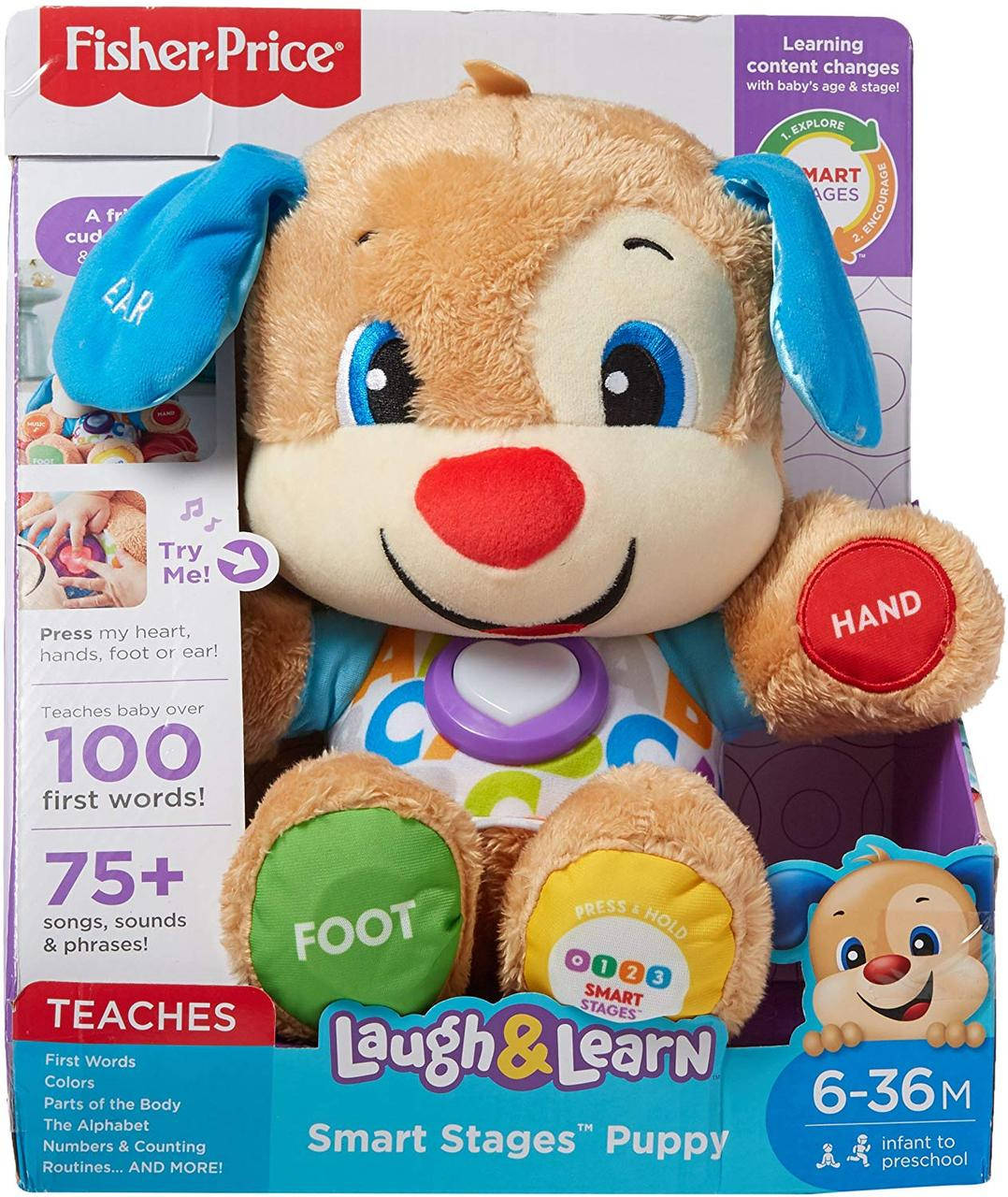 

Умный щенок Английский язык Fisher-Price Laugh Learn Puppy