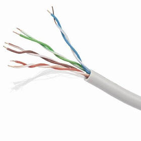Неекранований мережевий кабель UTP CAT5e, (CCA), (AWG24), 305 м Cablexpert UPC-5004E-SOL - MegaLavka