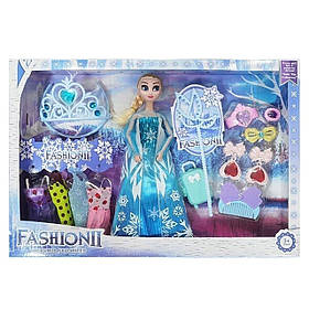 Лялька-принцеса Ельза Frozen Холодне (висота 31см, одяг, аксесуари, рухомі кінцівки) K 691