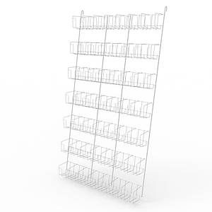 Стенд для насіння 7 полиць 49 кишень, білий