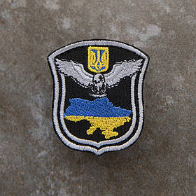 Шеврон кокарда НПУ Поліція особливого призначення фігурний 5,5 х 4,5 м
