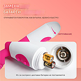 Стильний вібратор подвійної стимуляції, Стимулятор вагінальний з відростком для клітора, Інтимні іграшки, фото 10