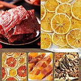 Дегідратор сушіння фруктів овочів 400 Вт з 10 секціями з нержавійки для приготування сухофруктів та овочевих чипсів у домашніх, фото 10