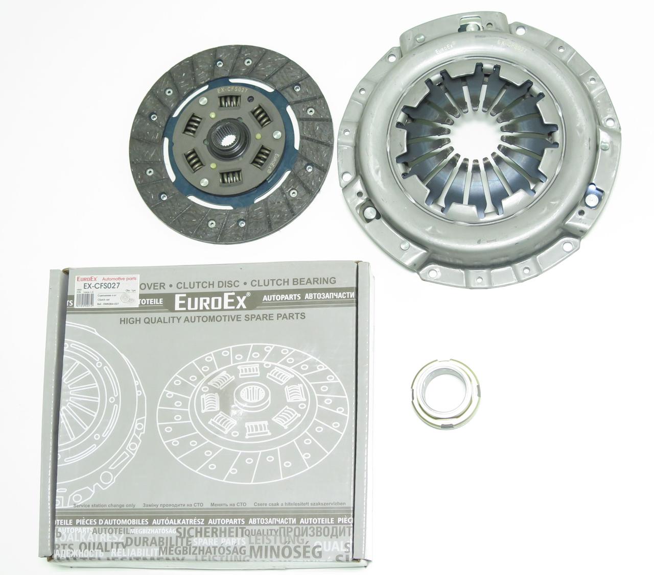 Зчеплення в зборі Ланос 1.5 (корзина+диск+вичавний) EuroEx Угорщина DWK 004, фото 1