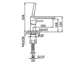 Змішувач для ванни Globus Lux Milano GLM-0109, фото 5