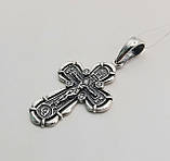 Хрест з розп'яттям зі срібла, фото 3
