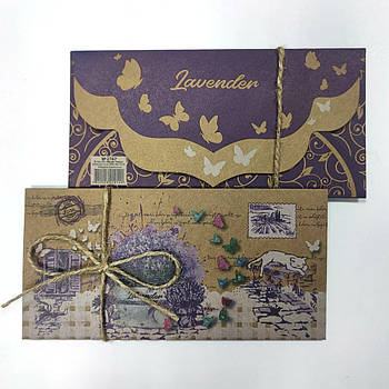 Конверт для грошей з крафту Проваанс