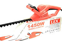 Триммер для обрезки кустарников LEX сетевой 1450W/ 460мм, Триммер для живой изгороди, STK