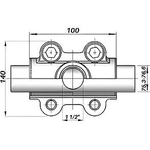 Врізка в трубу з внутрішньою різзю DN65 (75,3-76,6 мм) х 1 1/2 OBD AGAflex, фото 3