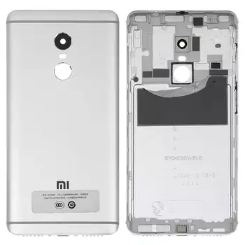Задня панель корпусу для Xiaomi Redmi Note 4, Redmi Note 4X, срібляста, з бічними кнопками, Original (PRC)