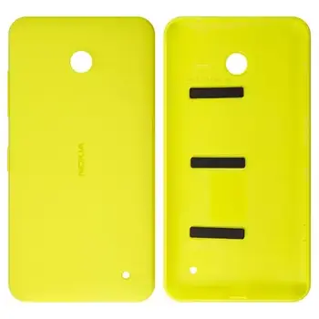 Задня панель корпусу для Nokia 630 Lumia Dual Sim, 635 Lumia, жовта, з бічними кнопками