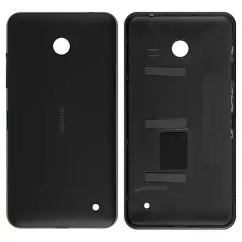 Задня панель корпусу для Nokia 630 Lumia Dual Sim, 635 Lumia, чорна, з бічними кнопками