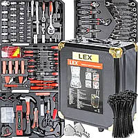 Набор инструментов для ремонта авто в чемодане 186ед LEX (Польша), STK